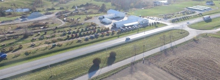 Aerial Photo of Belzer Equipment
